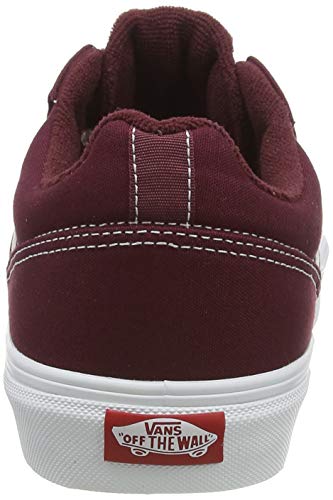 Vans Seldan, Sneaker Hombre, Red Canvas Port Royale Blanco 8j7, 40 EU