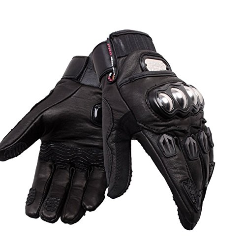 Viviance Motocicleta De Conducción Genuina Cuero Guantes De Motocross Racing Pro-Biker Mcs-06 - L