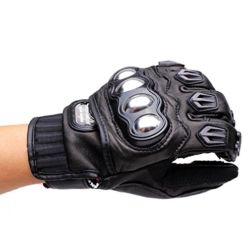 Viviance Motocicleta De Conducción Genuina Cuero Guantes De Motocross Racing Pro-Biker Mcs-06 - L