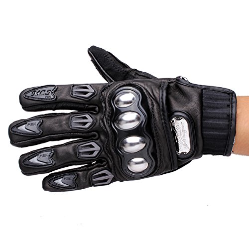 Viviance Motocicleta De Conducción Genuina Cuero Guantes De Motocross Racing Pro-Biker Mcs-06 - L