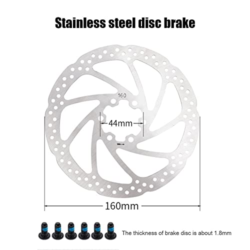 wangzai store Merodio Mtb Freno de aceite de aceite de bicicleta Tornillos de rotor de 160 mm Placa hidráulica Placa frontal de la postura trasera Piezas de bicicleta Ciclismo Conjunto de frenos