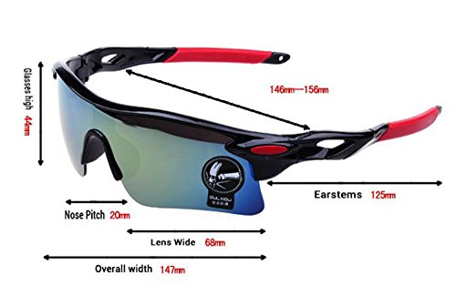 Weimay Gafas de Sol de Ciclismo, polarizado antideslumbrante Lluvia día visión Nocturna Ciclismo Gafas de Sol Deportivas Gafas de Sol para Hombres Mujeres