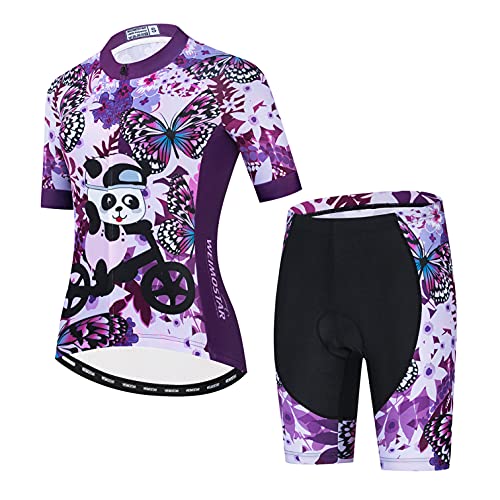 weimostar Ciclismo Jersey Pantalones Cortos Conjunto Traje De Las Mujeres Bicicletas Tops Camisa Bicicleta De Montaña, 638., S