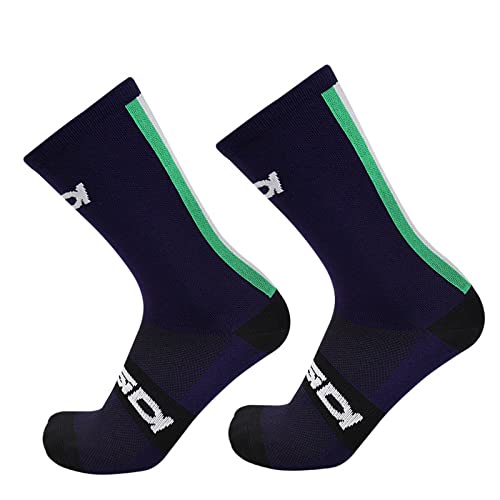 WERWER Calcetines de Ciclismo Hombres Mujeres Competición Profesional Calcetines Deportivos Calcetines de Bicicletas de Carretera al Aire Libre Calcetines de Ciclismo (Color : TW White, Size : 39-45)