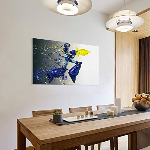 XIXILI Póster de Megaman X, cuadro decorativo para pared, para sala de estar, dormitorio, 60 x 90 cm