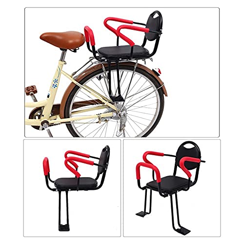 XUDAN Asiento Trasero De Bicicleta para NiñOs,con Barandas Desmontables Y Almohadillas para Los Pies, Postura Sentada Segura, Engrosamiento Y Ensanchamiento De 1 A 16 AñOs