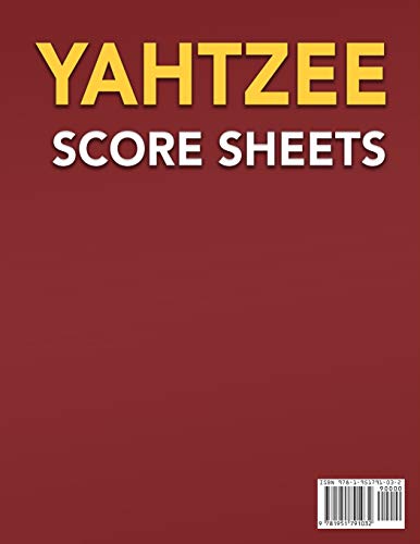 Yahtzee Score Sheets: 125 Large Score Pads for Scorekeeping | 8.5" x 11” Yahtzee Score Cards