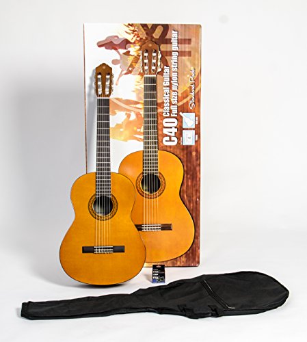 Yamaha C40 estándar Pack guitarra acústica Set