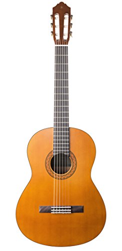 Yamaha C40 II Guitarra Clásica Guitarra 4/4 de madera, 65 cm 25 9/16”, 6 cuerdas de nylon + Eno Clip para afinador de guitarra y ukelele, Sintonizador de bajos y violín