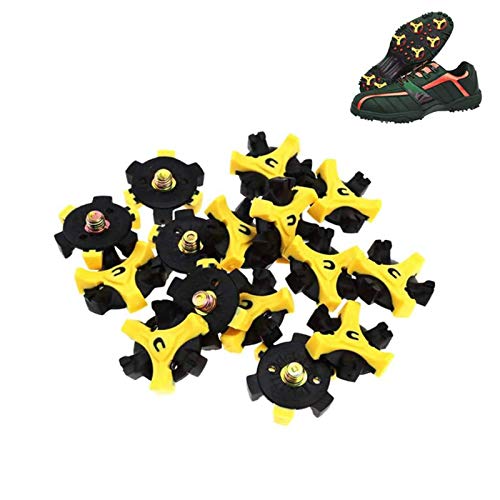 20 Universal Antideslizante Clavo para Zapato de Golf, Golf Spikes Tacos Zapatos Golf para Pinchos, Repuestos de Golf Zapatilla Pikes, Tacos,Estilo Repuesto Golf Spikes para Foot Joy