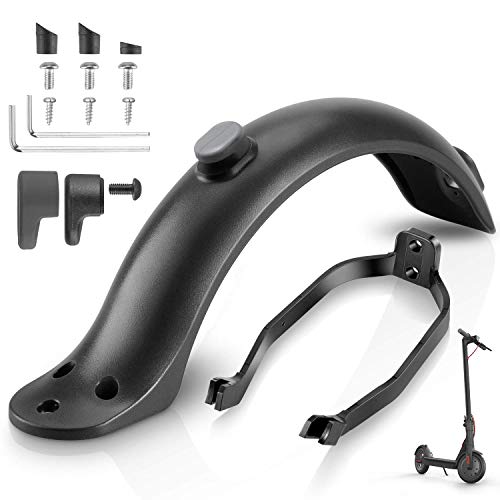 AGPTEK Guardabarros M365, Guardabarros Trasero para Xiaomi M365 Eléctrico Scooter con Soporte de Guardabarros Trasero Delantero, Negro