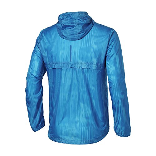 ASICS Chaqueta Cortavientos Fuzex Packable Azul S