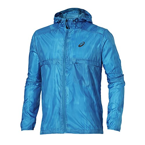 ASICS Chaqueta Cortavientos Fuzex Packable Azul S