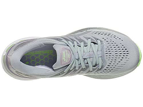 ASICS Zapatillas de running Gel-Kayano 28 para mujer, Gris piedra/lavanda suave, 42.5 EU