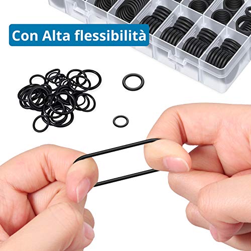 AUTOUTLET Juego de Aros Tóricos, 800PCS Juntas Tóricas, 24 Tamaño Aislamiento Junta Arandela, Juntas de Anillo Surtido para Sanitarios, Elementos de Estanqueidad, Juntas de Sifón, Conexión de Grifo