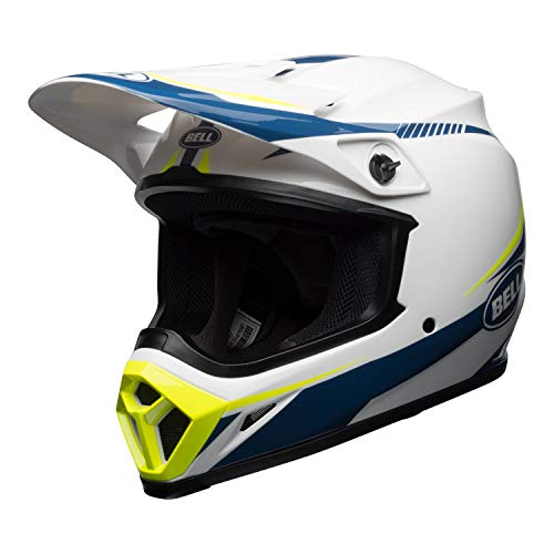 Bell Helmets BH 7091747 Bell MX-9 MIPS Talla, Color, Hombre, Linterna Blanco/Azul/Amarillo XS