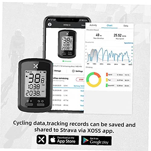 Bici De La Computadora Inalámbrica Igs50e Velocímetro Velocidad De La Computadora Compatible con Montaje del Sensor De Velocidad De La Cadencia del Ritmo Cardíaco del Ciclo De Montaje para