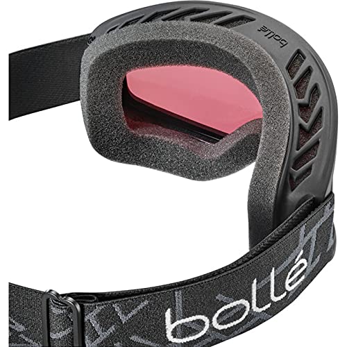 Bollé FREEZE Black Matte / Vermillon Cat.2 | Medium - Gafas de esquí Unisex-Adulto