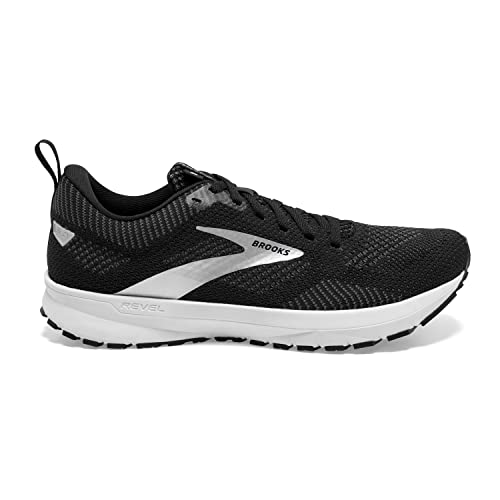 Brooks Revel 5, Zapatillas para Correr Mujer, Black Metallic White, 37.5 EU