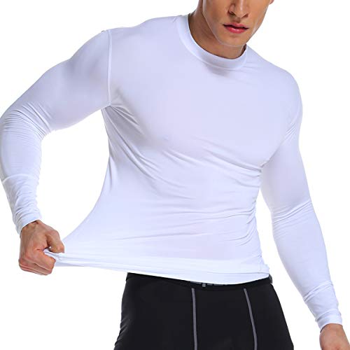 Camiseta de Manga Larga Deportiva para Hombre Transpirables