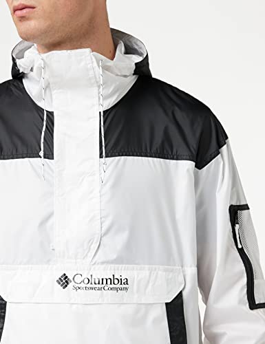 Columbia KM2005 Coupe-vent Homme Blanc/Noir FR : XL (Taille Fabricant : XL)