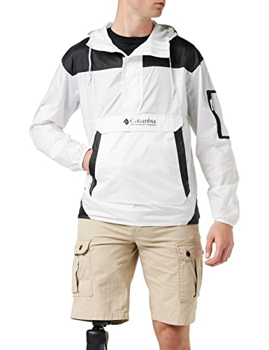 Columbia KM2005 Coupe-vent Homme Blanc/Noir FR : XL (Taille Fabricant : XL)