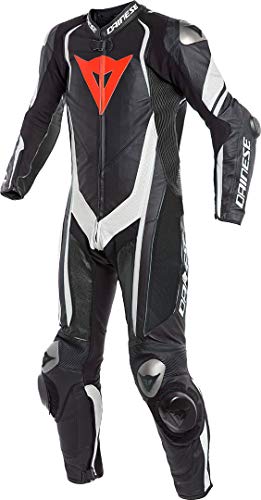 Dainese Kyalami Perforado 1-PC Traje Negro/Blanco/Blanco 46  Euro/36  EE. UU.