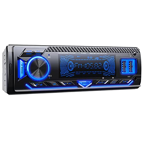 CENXINY Autoradio CD Radio Coche Bluetooth 1 DIN MP3 USB SD AUX FM Radio  para Coche RDS con Doble USB Carga rapida, Control Remoto del Volante