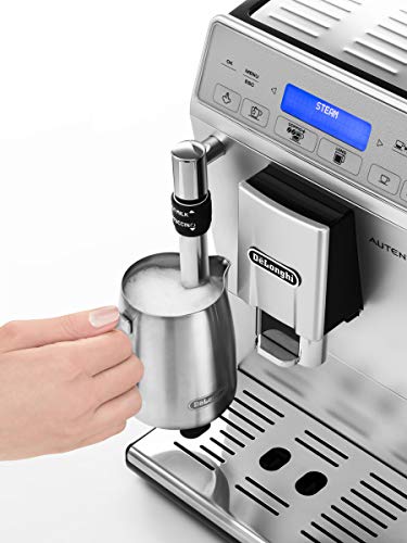 De'Longhi Perfetto Autentica Plus ETAM 29.620.SB - Cafetera Superautomática Espresso y Cappuccino, Depósito Agua 1.4l, Pantalla LCD y Panel Táctil, Acero Inoxidable, Molinillo Silencioso, 1450W, Plata