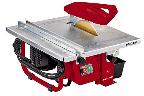 Einhell Máquina corta azulejos TC-TC 618 (600 W, altura de corte 35 mm, tamaño de la mesa 330 x 360 mm, disco de corte de diamante-Ø 180 mm)