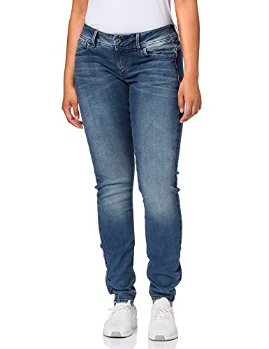 G-STAR RAW Lynn Mid Skinny Vaqueros, Azul (Antic Blue), 26W / 36L para Mujer