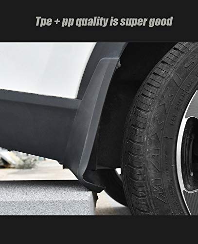 GLFDYC 4Pcs Guardabarros Coche Negros, para Nissan Navarra 2005-2016 Delantera Trasera Mud Flap con Clavos de Tornillo, Protección contra Salpicaduras FaldóN Aletas Splash Fender