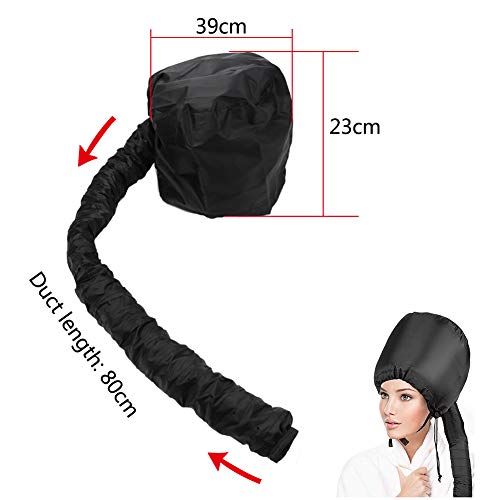 Gorro de secado para secador de pelo LLMZ 1 PCS capucha portátil para secador de pelo Secador de Pelo de Bonnet accesorio de secado rápido Casco Secador de Pelo para Mujeres y Niñas Peinado Rizado Sec