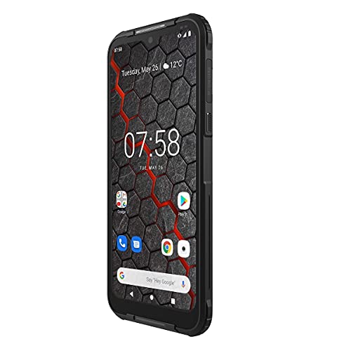 Hammer H Blade 3, Pantalla 6.2" IPS, cámara 48MP, Smartphone de estándar Militar, batería 5000 mAh, eSIM, NFC + Hammer Watch Smartwatch, Reloj Inteligente Impermeable IP68, Mega batería 440 mAh, Negro