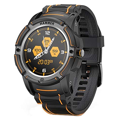 Hammer H Blade 3, Pantalla 6.2" IPS, cámara 48MP, Smartphone de estándar Militar, batería 5000 mAh, eSIM, NFC + Hammer Watch Smartwatch, Reloj Inteligente Impermeable IP68, Mega batería 440 mAh, Negro