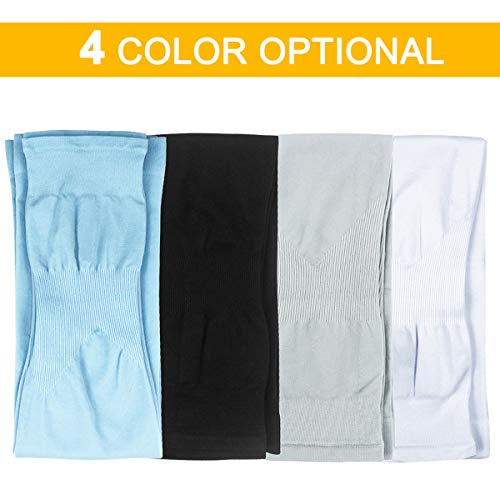 heavenlife 4 Pares Enfriamiento Mangas del Brazo, UV Protección Calentadores de Brazos con Pulgar Agujero para Hombres Mujeres, Manguitos Ciclismo Cubierta del Brazos para Correr Conducción Pesca