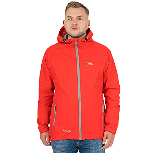 HIGHLANDER Stow & Go Chaqueta, Hombre, Rojo, S