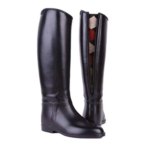 HKM 4501 - Botas de equitación para niños, con cremallera, impermeables, talla 37