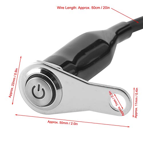 Interruptor del manillar de la motocicleta-LED Interruptor De Motocicleta ON-Off Faros Antiniebla Manillar Botón De Interruptores A Prueba De Agua Interruptor De Manillar De Motocicleta De Acero Inox