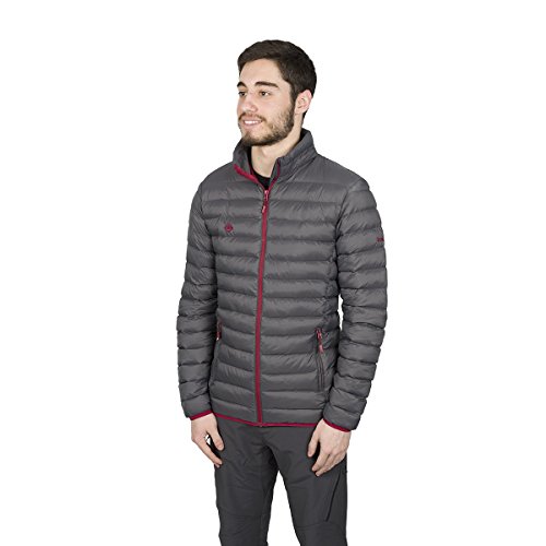 Izas Fraser Chaqueta Fibra, Hombre, Gris Oscuro/Rojo Mineral, L