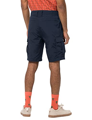 Jack Wolfskin Hombre Canyon Cargo Shorts Hombre Pantalones Cortos - Azul Noche, Talla: 50