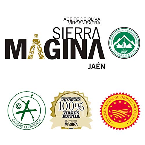 Jaén 100% Picual - Aceite de Oliva Virgen Extra - Premium Reserva Familiar AOVE - Sierra Mágina – Vergilia (5 Litros Garrafa)