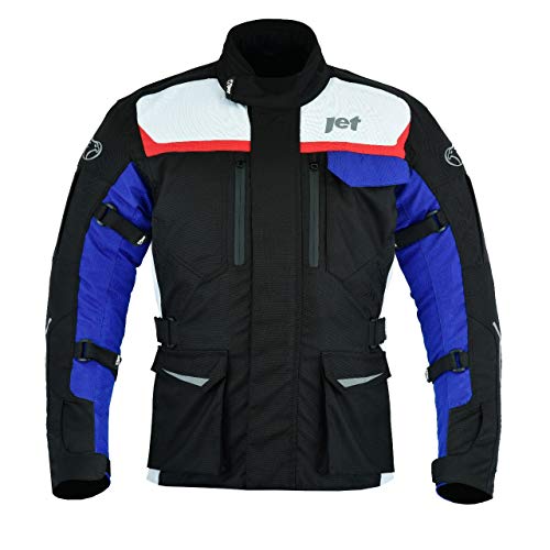 JET Chaqueta Moto Hombre Textil Impermeable con Armadura Aero Cool MERICANA (L (EU 50-52))