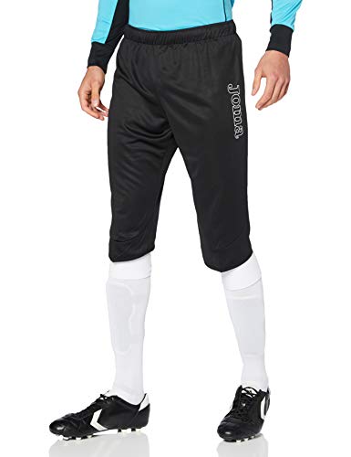 Joma Pantalon Pirata Vela Negro, Hombres, 2XL