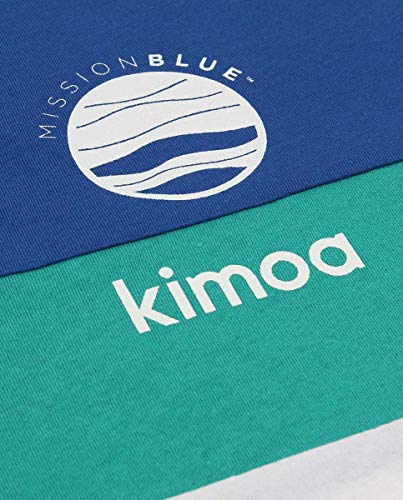 KIMOA Camiseta Mission Blue, Unisex Adulto, Azul, L