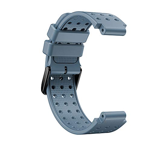 KINOEHOO Correas para relojes Compatible con Garmin Approach S20/Forerunner 220 230 235 630 620 735 Pulseras de repuesto.Correas para relojesde siliCompatible cona.