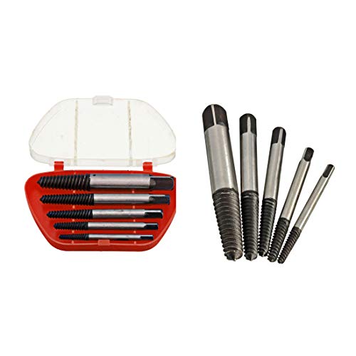 Kit extractor OriGlam para tornillos rotos o dañados con 5 brocas de 3-19 mm