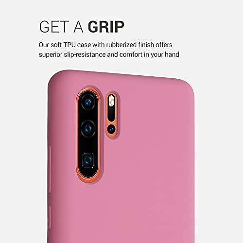 kwmobile Carcasa Compatible con Huawei P30 Pro - Funda de Silicona para móvil - Cover Trasero en Rosa Chicle