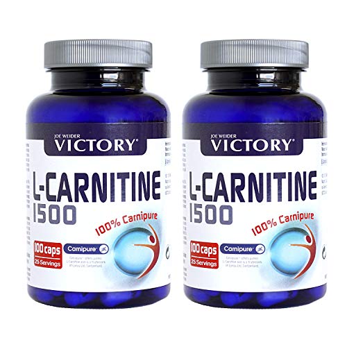 L-Carnitine 1500 Caps Duplo 2 Unidades. 2 botes de 100 capsulas. La ayuda que necesitas para perder peso.