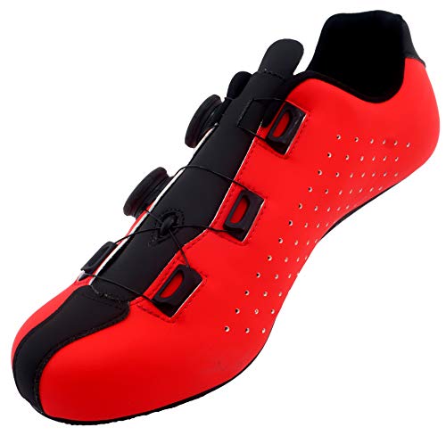 LUCK Eris, Zapatillas de Ciclismo de Carretera Unisex Adulto, Rojo, 38 EU